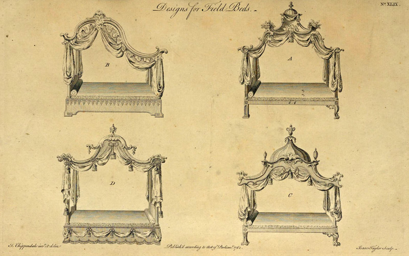 02Походные кровати. Дизайн Томаса Чиппендейла, 1762